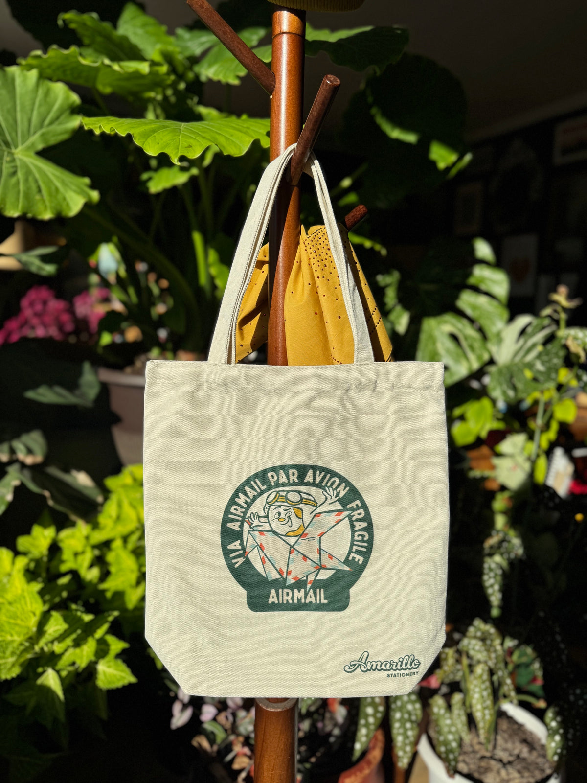 Airmail - Amarillo Stationery Canvas Tote Bag