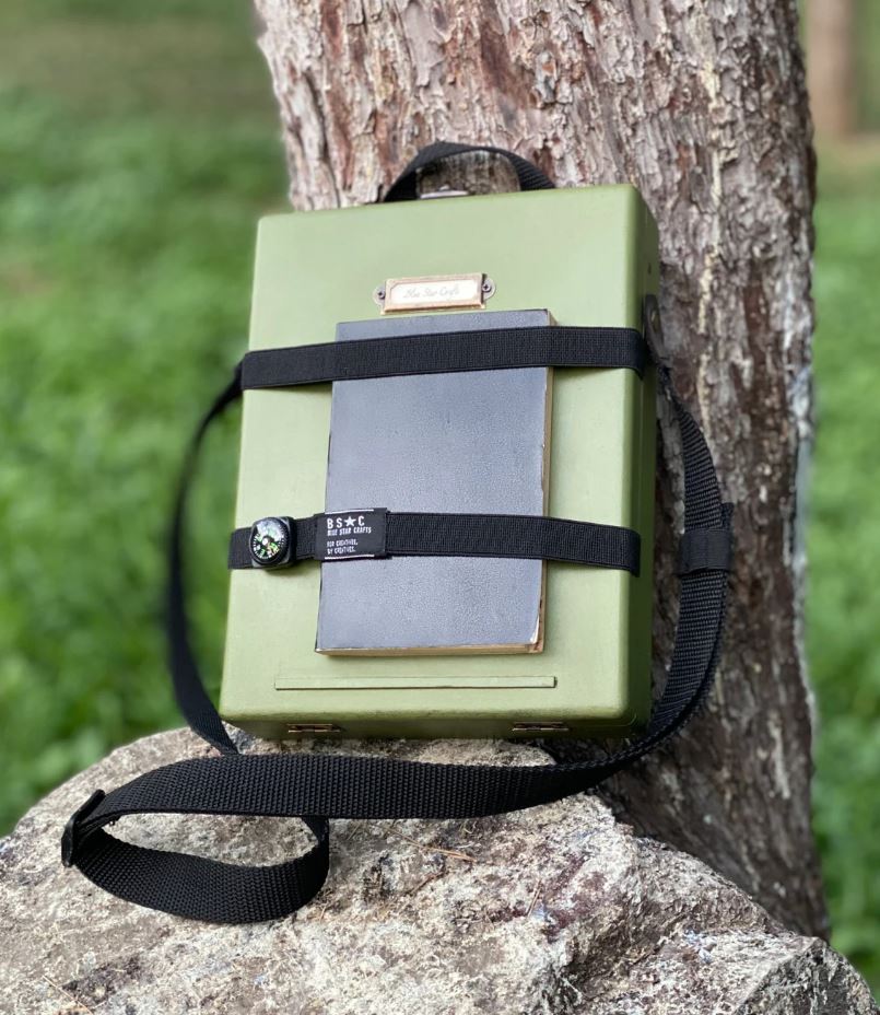 BSC - Messenger Adventure Light - Olive Green Painted MDF Box A5