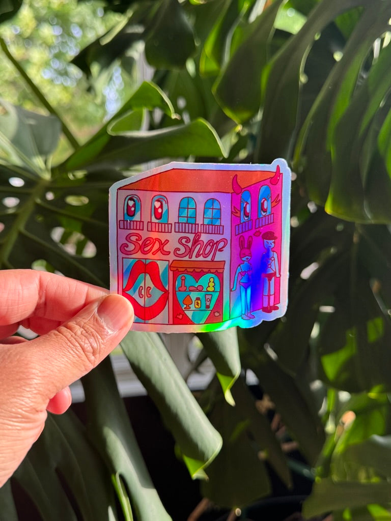Holographic Sticker "$ex Shop"