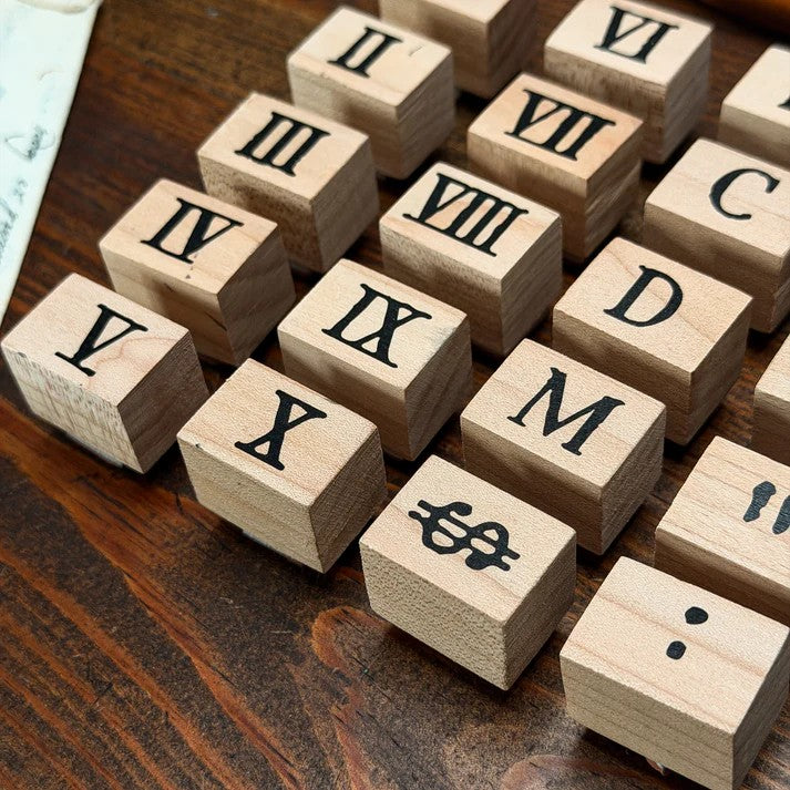 Roman Numeral Rubber Stamps