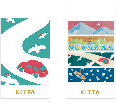 KITTA Portable Decorative Tape -Clear-