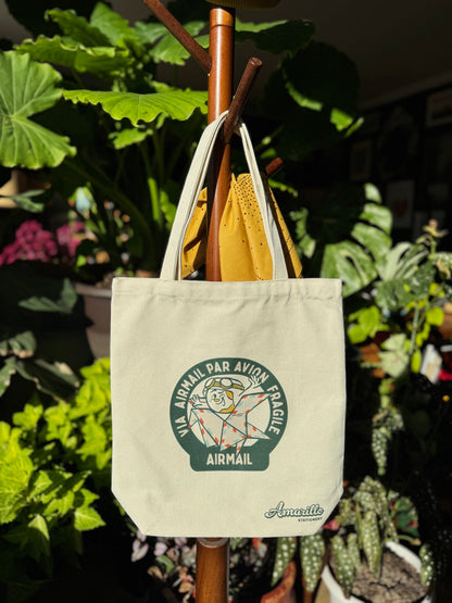 Airmail - Amarillo Stationery Canvas Tote Bag