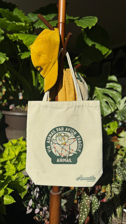 Airmail - Amarillo Stationery Canvas Tote Bag