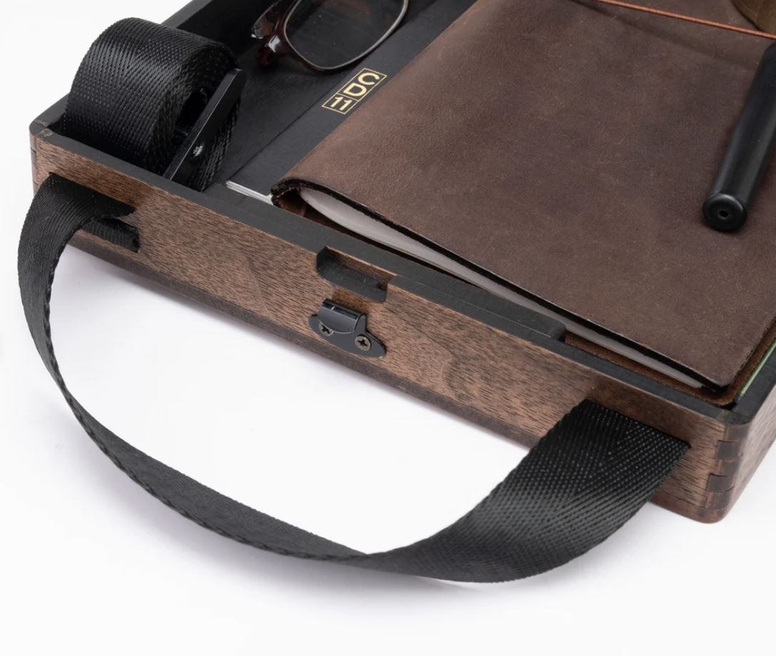 BSC - Writers Messenger Light - Walnut Veneer MDF Box A5