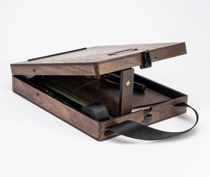 BSC - Writers Messenger Light - Walnut Veneer MDF Box A5
