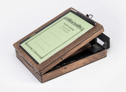 BSC - Writers Messenger Light - Walnut Veneer MDF Box A5