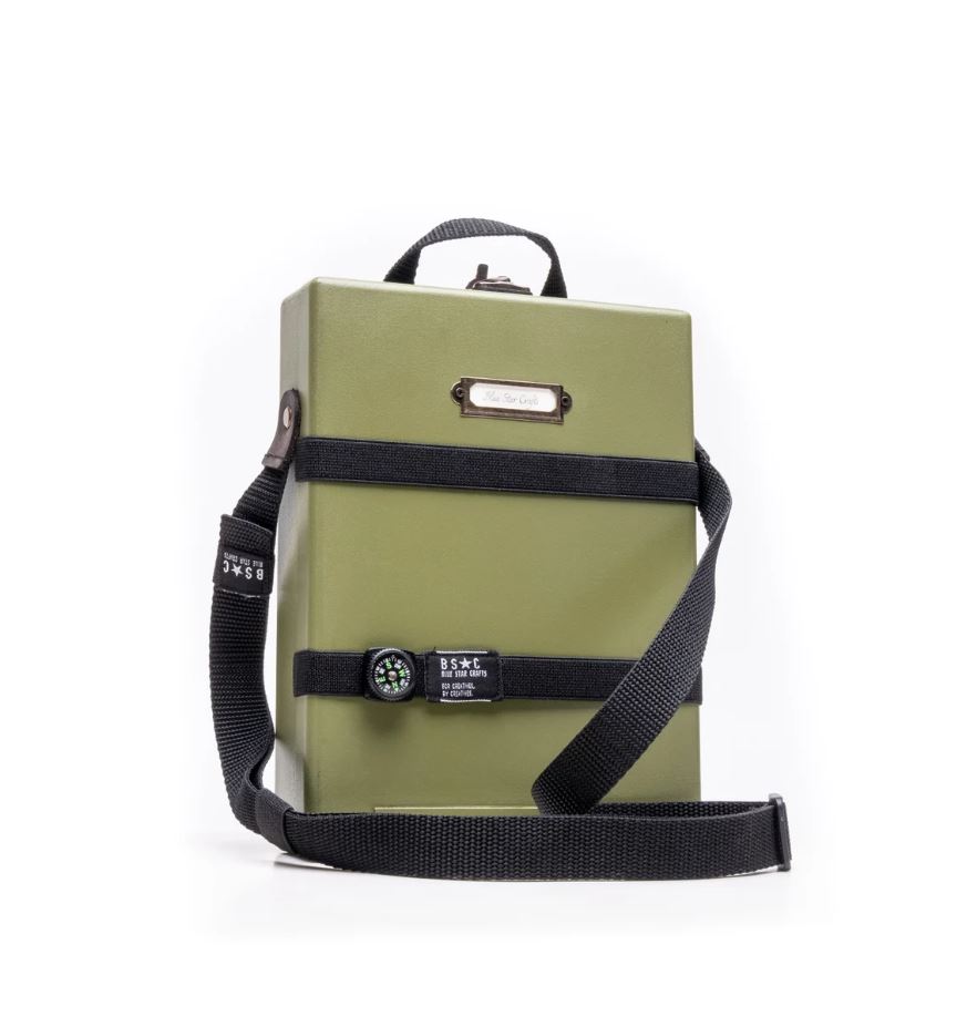 BSC - Messenger Adventure Light - Olive Green Painted MDF Box A5