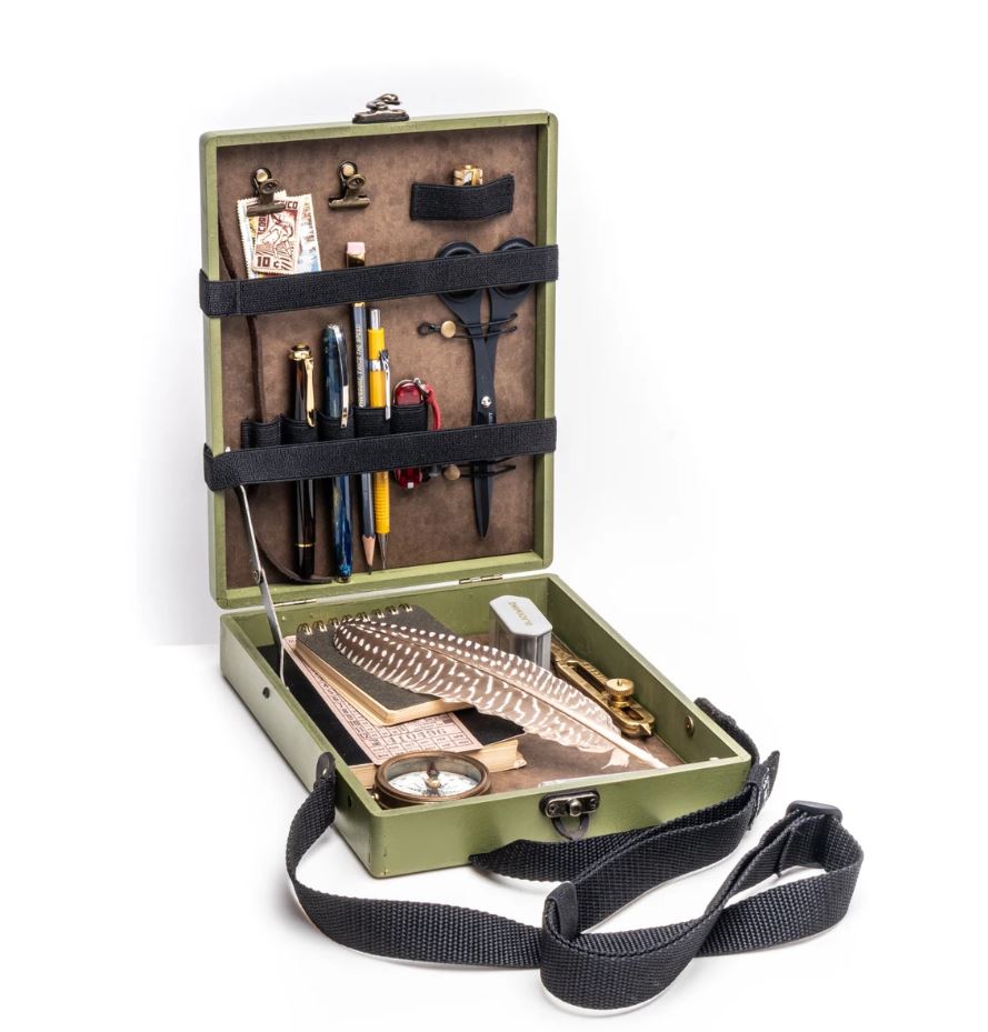 BSC - Messenger Adventure Light - Olive Green Painted MDF Box A5