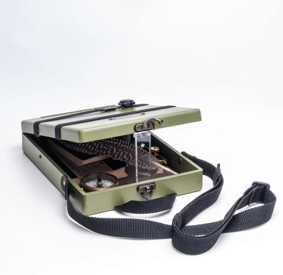 BSC - Messenger Adventure Light - Olive Green Painted MDF Box A5