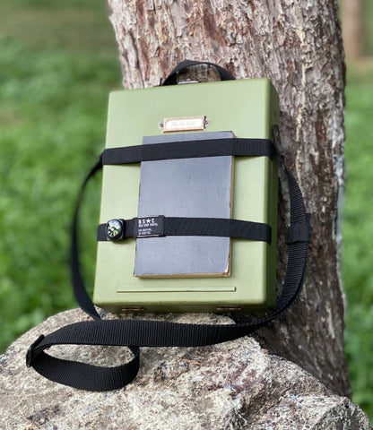 BSC - Messenger Adventure Light - Olive Green Painted MDF Box A5