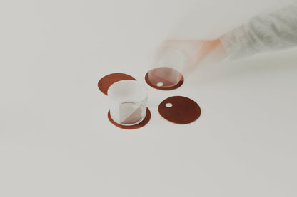 Lo Esencial - Leather Coasters