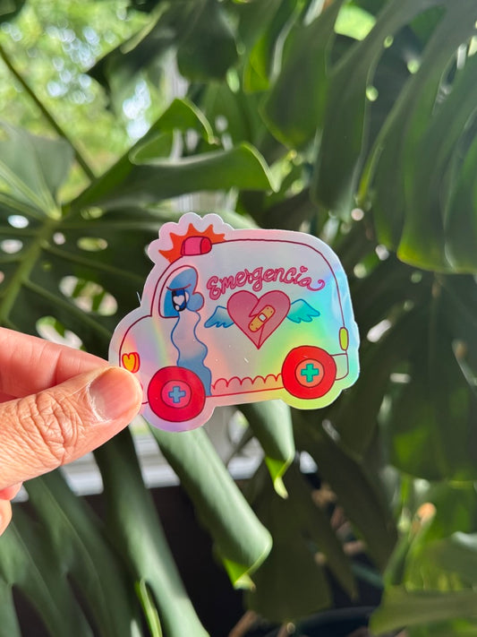 Holographic Sticker "Emergencia"