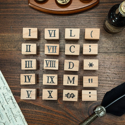 Roman Numeral Rubber Stamps