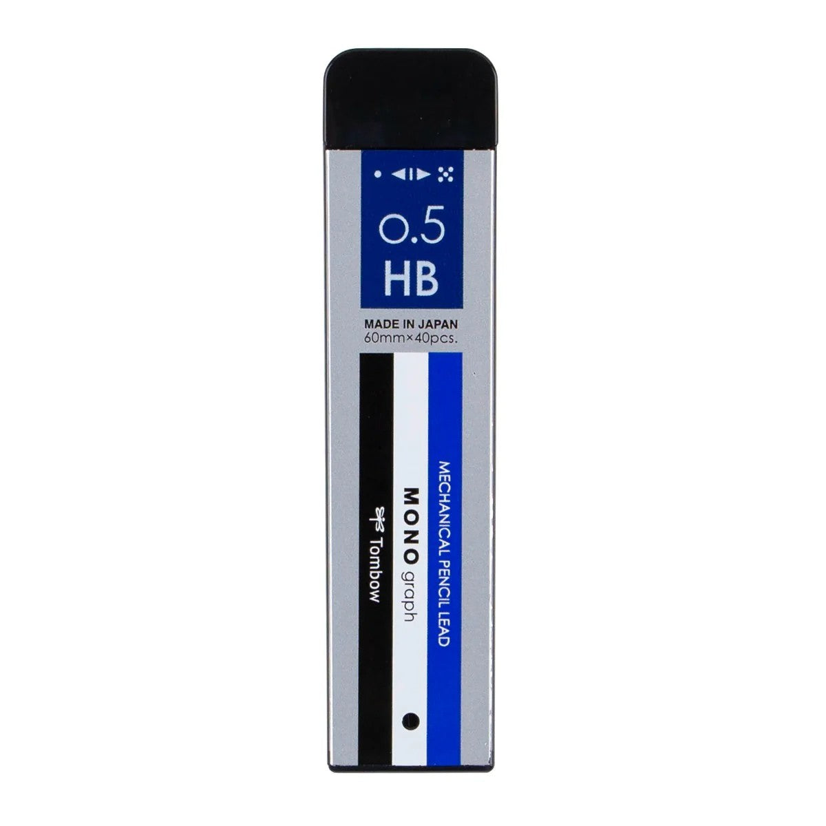MONO Graph Mechanical Pencil Lead Refill, 40-pieces, HB, 0.5mm