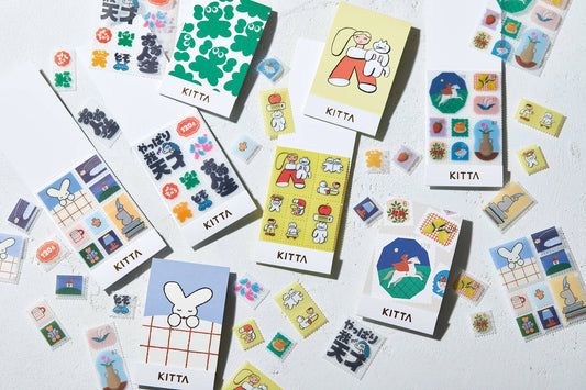 KITTA Portable Washi Decorative Tape -Stamp style Clear -